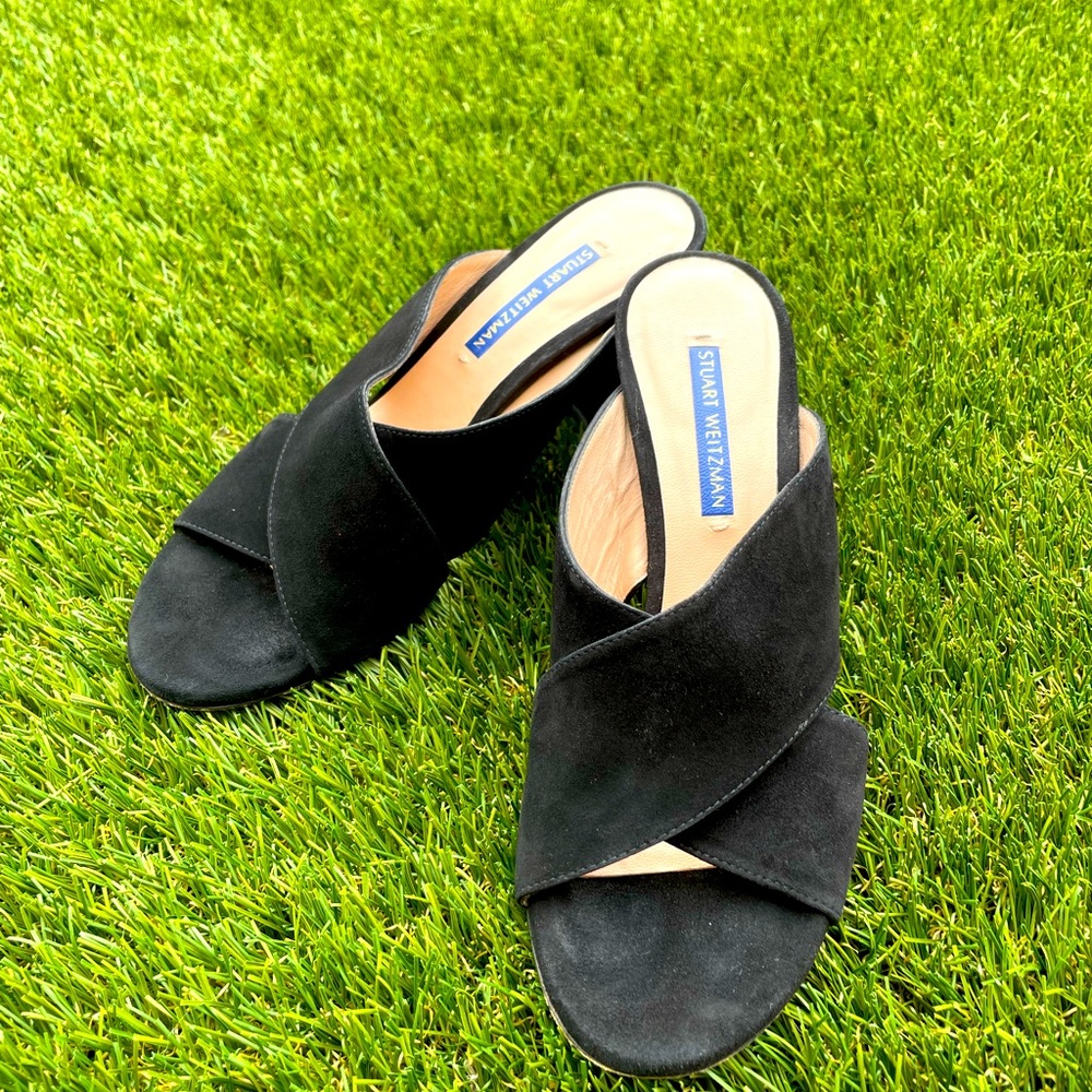 Stuart Weitzman Open Toe Heels. Size: 7. Color: B… - image 1